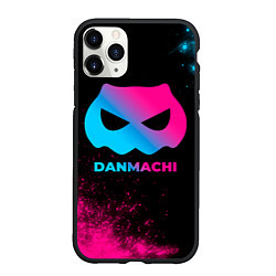 Чехол iPhone 11 Pro матовый DanMachi - neon gradient, цвет: 3D-черный