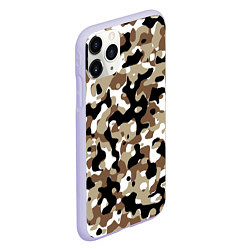 Чехол iPhone 11 Pro матовый Камуфляж Open Terrain, цвет: 3D-светло-сиреневый — фото 2