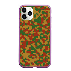 Чехол iPhone 11 Pro матовый Камуфляж WW2 German, цвет: 3D-фиолетовый