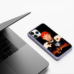 Чехол iPhone 11 Pro матовый Limp Bizkit, цвет: 3D-светло-сиреневый — фото 2