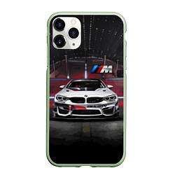 Чехол iPhone 11 Pro матовый BMW M4 GT4 - Motorsport, цвет: 3D-салатовый