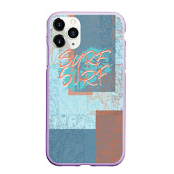 Чехол iPhone 11 Pro матовый SURF, цвет: 3D-сиреневый