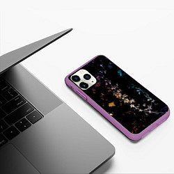 Чехол iPhone 11 Pro матовый Magic Foliage, цвет: 3D-фиолетовый — фото 2