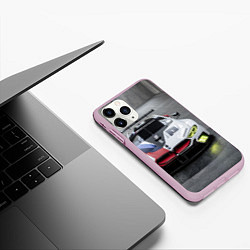 Чехол iPhone 11 Pro матовый BMW M8 - M Power - Motorsport, цвет: 3D-розовый — фото 2