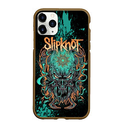 Чехол iPhone 11 Pro матовый Slipknot monster, цвет: 3D-коричневый