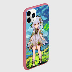 Чехол iPhone 11 Pro матовый Нахида Геншин Импакт, цвет: 3D-малиновый — фото 2
