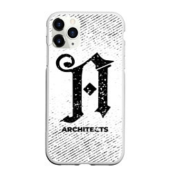 Чехол iPhone 11 Pro матовый Architects с потертостями на светлом фоне, цвет: 3D-белый