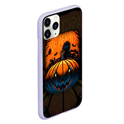 Чехол iPhone 11 Pro матовый Scary Halloween Хэллоуин, цвет: 3D-светло-сиреневый — фото 2