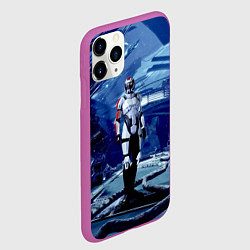 Чехол iPhone 11 Pro матовый Mass Effect 2 - место гибели Нормандии, цвет: 3D-фиолетовый — фото 2