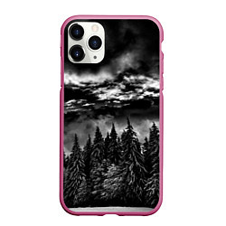 Чехол iPhone 11 Pro матовый Night Forest