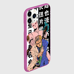 Чехол iPhone 11 Pro матовый Кирай Йошикаге - JOJO, цвет: 3D-фиолетовый — фото 2