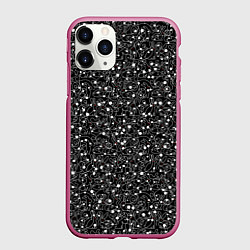 Чехол iPhone 11 Pro матовый Кролики с красными глазами, цвет: 3D-малиновый