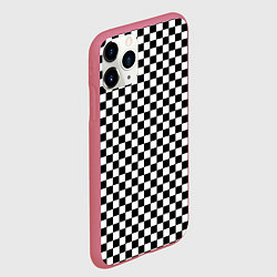 Чехол iPhone 11 Pro матовый Шахматное пано, цвет: 3D-малиновый — фото 2