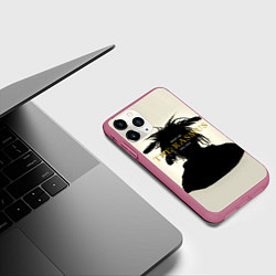 Чехол iPhone 11 Pro матовый Best of 2001 - 2009 The Rasmus, цвет: 3D-малиновый — фото 2