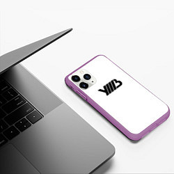 Чехол iPhone 11 Pro матовый Русский рэп уннв underground, цвет: 3D-фиолетовый — фото 2
