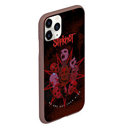 Чехол iPhone 11 Pro матовый Slipknot red satan, цвет: 3D-коричневый — фото 2