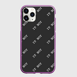 Чехол iPhone 11 Pro матовый Программисты - IT BOY, цвет: 3D-фиолетовый