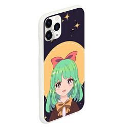 Чехол iPhone 11 Pro матовый Девочка аниме - Anime girl, цвет: 3D-белый — фото 2