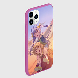 Чехол iPhone 11 Pro матовый Каэдэ и Рэнгэ - Каэдэ Кагаяма, Kaede Kagayama, цвет: 3D-фиолетовый — фото 2