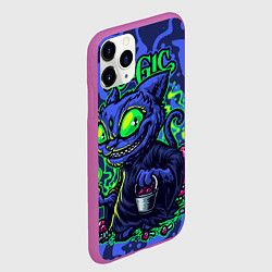 Чехол iPhone 11 Pro матовый Волшебный котейка, цвет: 3D-фиолетовый — фото 2