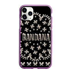 Чехол iPhone 11 Pro матовый По мотивам альбома BANDANA Кизару Биг Бейби Тейп, цвет: 3D-фиолетовый