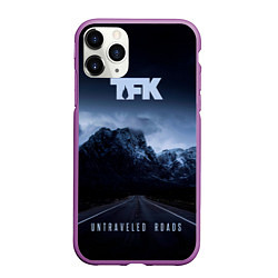 Чехол iPhone 11 Pro матовый Untraveled Road - Thousand Foot Krutch, цвет: 3D-фиолетовый