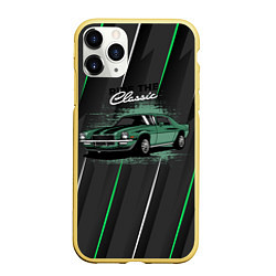 Чехол iPhone 11 Pro матовый Ride Classic, цвет: 3D-желтый