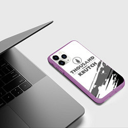 Чехол iPhone 11 Pro матовый Thousand Foot Krutch логотип, цвет: 3D-фиолетовый — фото 2