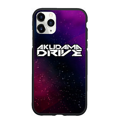 Чехол iPhone 11 Pro матовый Akudama Drive gradient space, цвет: 3D-черный