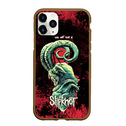 Чехол iPhone 11 Pro матовый Slipknot - козел