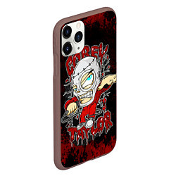 Чехол iPhone 11 Pro матовый Slipknot skull, цвет: 3D-коричневый — фото 2