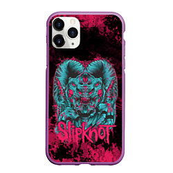 Чехол iPhone 11 Pro матовый Monster Slipknot, цвет: 3D-фиолетовый