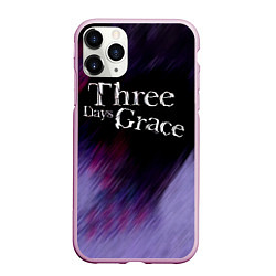 Чехол iPhone 11 Pro матовый Three Days Grace lilac, цвет: 3D-розовый