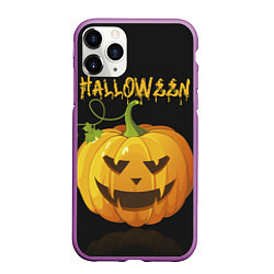 Чехол iPhone 11 Pro матовый Halloween : тыква