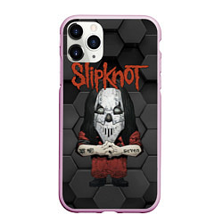 Чехол iPhone 11 Pro матовый Slipknot seven art, цвет: 3D-розовый