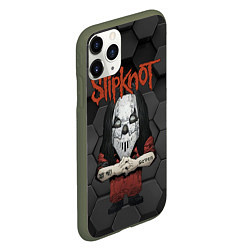 Чехол iPhone 11 Pro матовый Slipknot seven art, цвет: 3D-темно-зеленый — фото 2