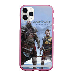 Чехол iPhone 11 Pro матовый God of war ragnarok-God of War: Рагнарёк, цвет: 3D-малиновый