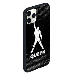 Чехол iPhone 11 Pro матовый Queen с потертостями на темном фоне, цвет: 3D-черный — фото 2