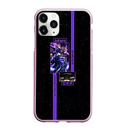 Чехол iPhone 11 Pro матовый JoJo Bizarre Adventure Jotaro, цвет: 3D-розовый