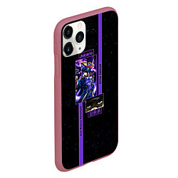 Чехол iPhone 11 Pro матовый JoJo Bizarre Adventure Jotaro, цвет: 3D-малиновый — фото 2