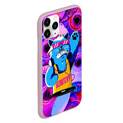 Чехол iPhone 11 Pro матовый DJ Scratchy in pink glasses, цвет: 3D-розовый — фото 2