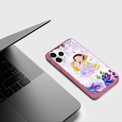 Чехол iPhone 11 Pro матовый Подарок любимой мамочке!, цвет: 3D-малиновый — фото 2