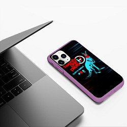 Чехол iPhone 11 Pro матовый Quiet Is Violent - Twenty One Pilots, цвет: 3D-фиолетовый — фото 2
