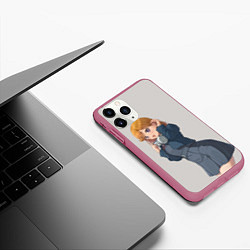 Чехол iPhone 11 Pro матовый Kanon Shibuya - Love Live Superstar, цвет: 3D-малиновый — фото 2