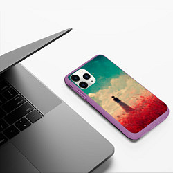 Чехол iPhone 11 Pro матовый Благородное одиночество, цвет: 3D-фиолетовый — фото 2