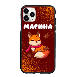 Чехол iPhone 11 Pro матовый Марина осенняя лисичка, цвет: 3D-черный