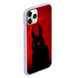Чехол iPhone 11 Pro матовый Evil Rabbit, цвет: 3D-светло-сиреневый — фото 2