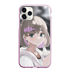 Чехол iPhone 11 Pro матовый Keke Tang eyes - Love Live Superstar, цвет: 3D-розовый