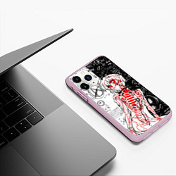 Чехол iPhone 11 Pro матовый Рей Аянами - dead inside mood, цвет: 3D-розовый — фото 2