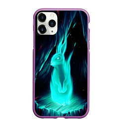 Чехол iPhone 11 Pro матовый Водяной Кроль, цвет: 3D-фиолетовый